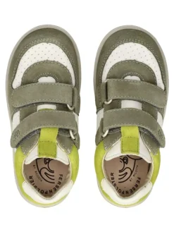 Halbschuhe in Weiß/Grün