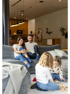 Hausschuh AL Oetz in kohle