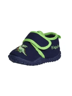 Hausschuh Drache in Marine