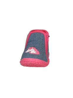 Hausschuh Einhorn in Jeansblau