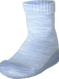 Hausschuh gestrickt in Bleu