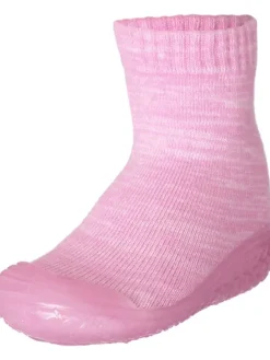 Hausschuh gestrickt in Rosa