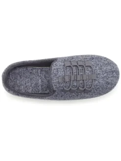 Hausschuh in blaugrau