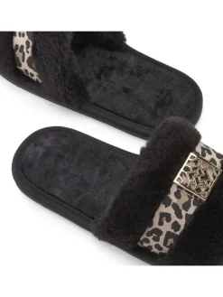 Hausschuh in schwarz