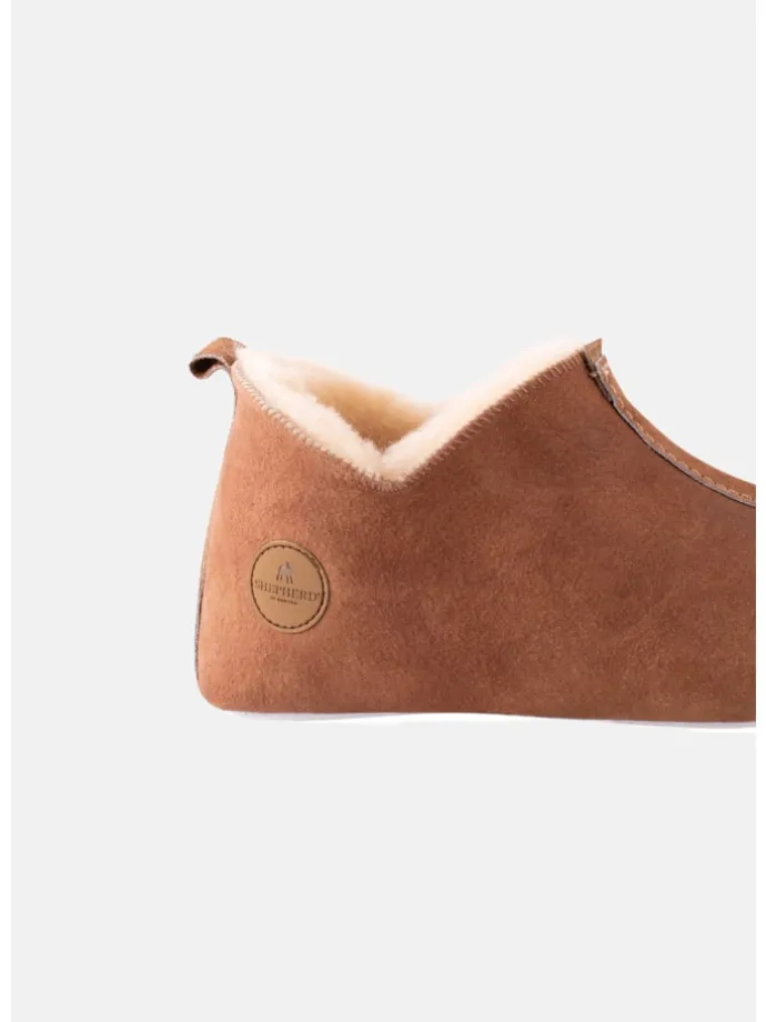 Hausschuh Lina in Cognac