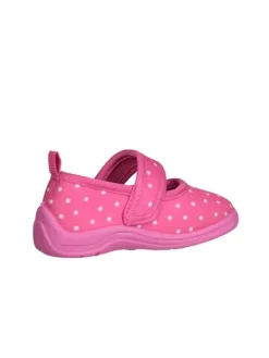 Hausschuh Punkte in Pink