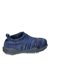 Hausschuh Strick in Blau