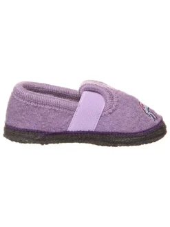 Hausschuhe "Bobby Einhorn" in Lila