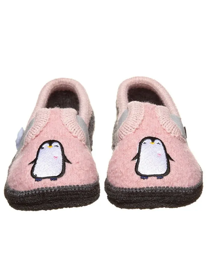 Hausschuhe "Bobby Pinguin" in Rosa