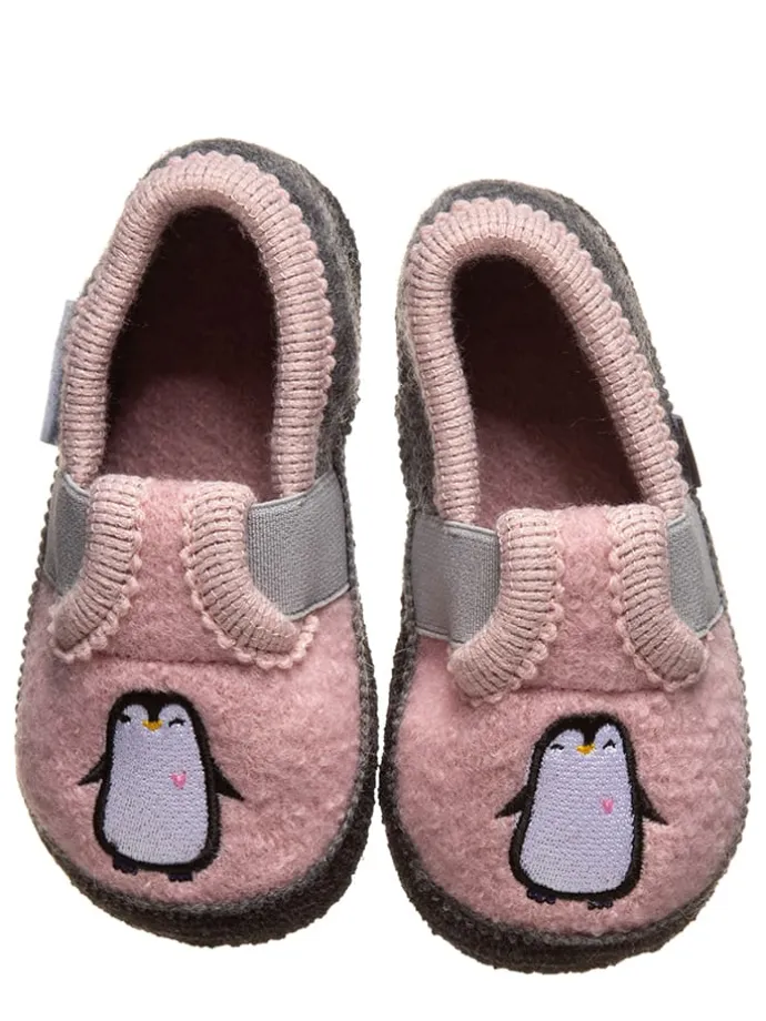 Hausschuhe "Bobby Pinguin" in Rosa
