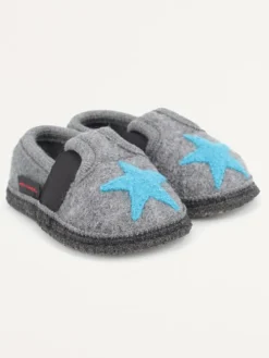 Hausschuhe "Bobby Stern" in Grau