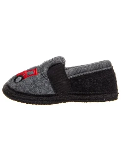 Hausschuhe "Bobby Traktor" in Grau