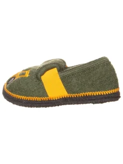 Hausschuhe "Bobby Traktor" in Khaki