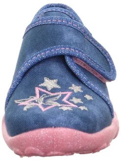 Hausschuhe "Bonny" in Blau/ Rosa