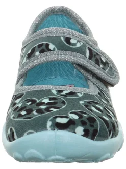 Hausschuhe "Bonny" in Grau/ Blau