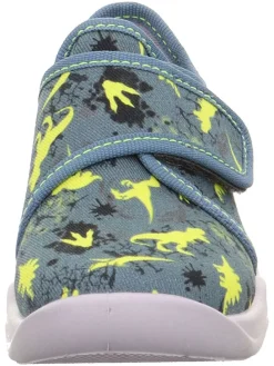 Hausschuhe "Bubble" in Grau/ Gelb