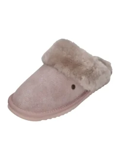 Hausschuhe COLLIE PRINT METALLIC in silberfarben