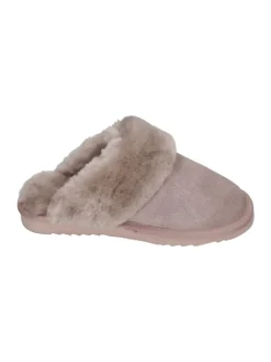 Hausschuhe COLLIE PRINT METALLIC in silberfarben