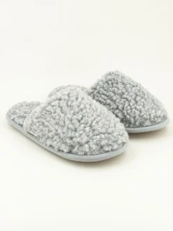 Hausschuhe "Curly" in Grau