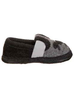 Hausschuhe "Dino" in Grau/ Anthrazit