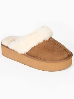 Hausschuhe "Emesta" in Hellbraun