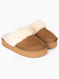 Hausschuhe "Emilija" in Hellbraun