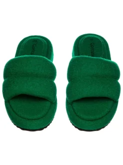 Hausschuhe "Fluffy" in Grün
