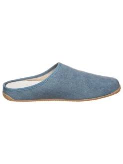 Hausschuhe "Gipfelkreuz " in Blau