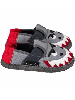 Hausschuhe "Hai" in Grau