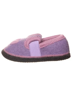 Hausschuhe "Herz" in Rosa/ Lila