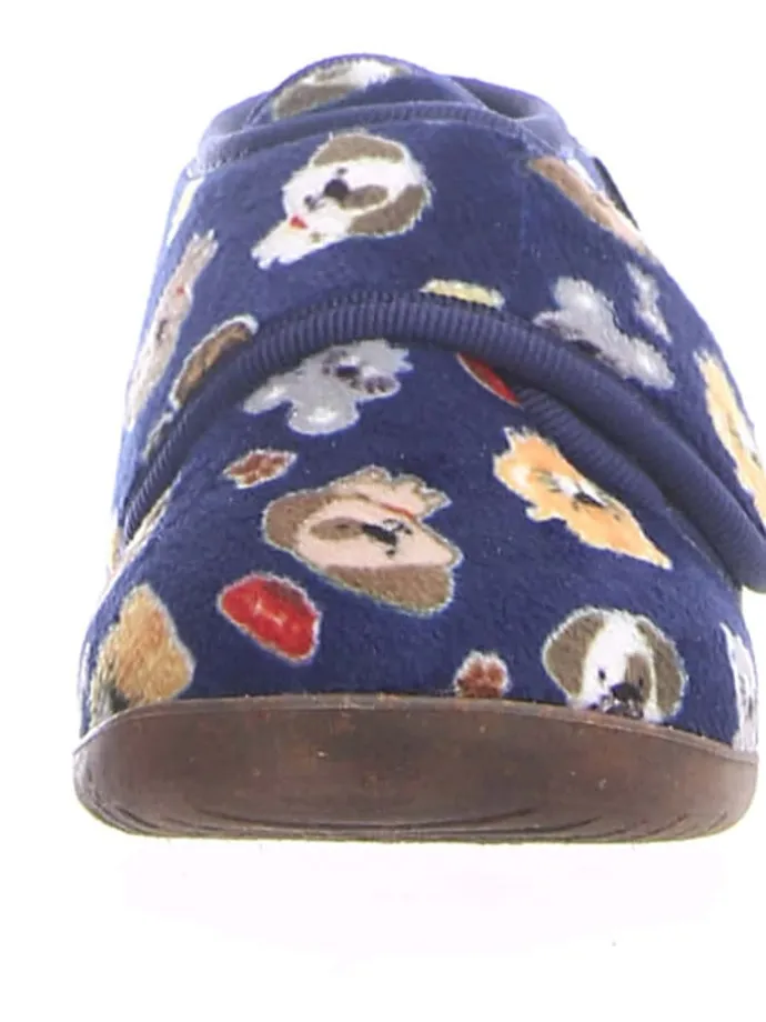 Hausschuhe "Home" in Dunkelblau