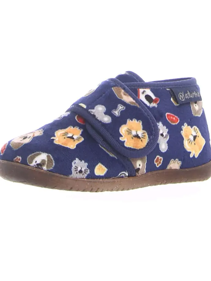 Hausschuhe "Home" in Dunkelblau