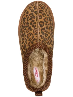 Hausschuhe in Braun/ Hellbraun