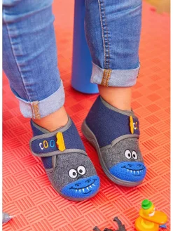 Hausschuhe in Dunkelblau