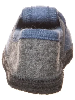 Hausschuhe in Hellblau/ Grau