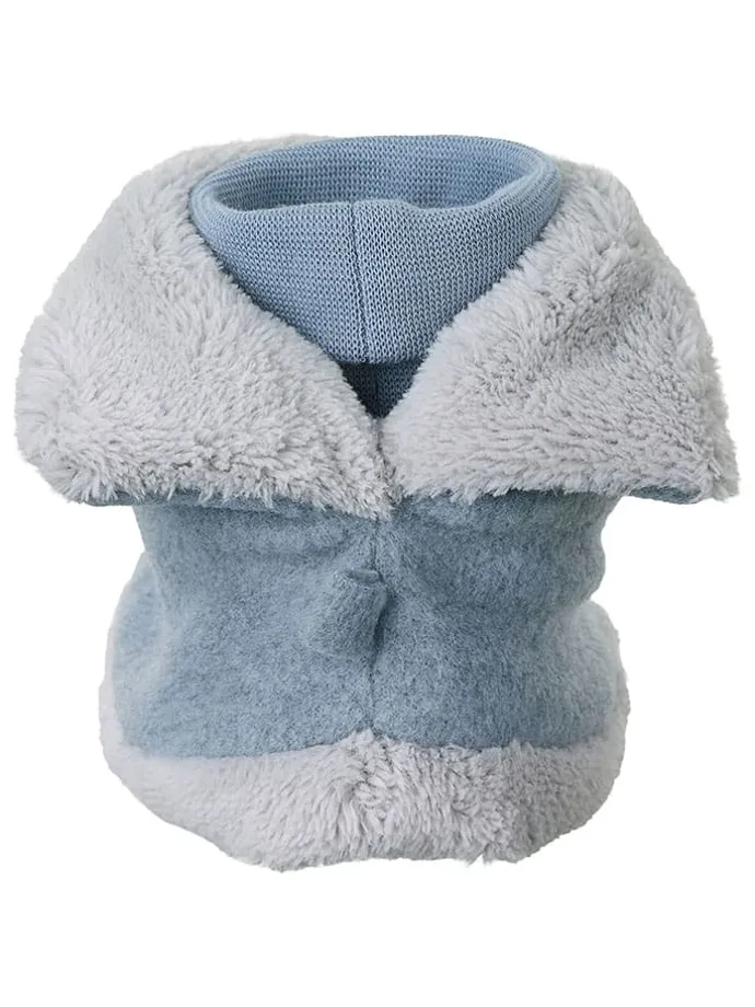 Hausschuhe in Hellblau/ Weiß