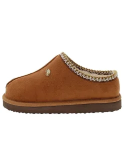 Hausschuhe in Hellbraun