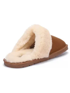 Hausschuhe in Hellbraun