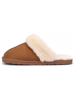 Hausschuhe in Hellbraun