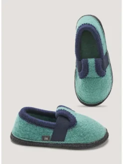 Hausschuhe in jeansblau