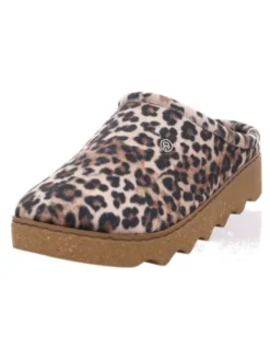 Hausschuhe in Leopard
