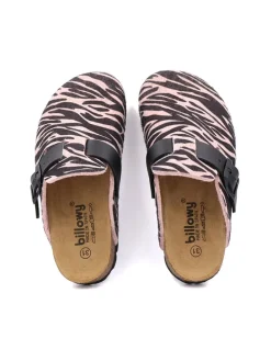 Hausschuhe in Schwarz/ Braun