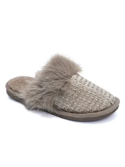 Hausschuhe in Taupe