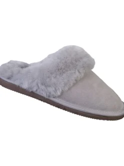 Hausschuhe Lammfell in Grau