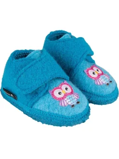 Hausschuhe "Little Owls" in Hellblau