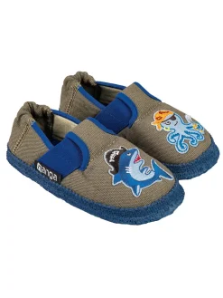 Hausschuhe "Lustige Piraten" in Braun