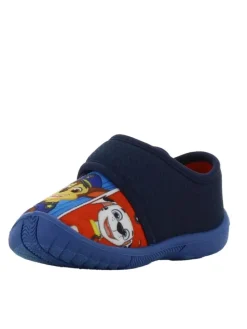 Hausschuhe mit Chase, Marshall und Rubble Motiv, in Blau, mit Klettverschluss