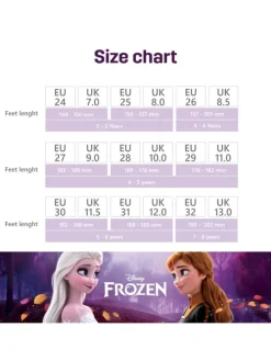 Hausschuhe mit Frozen Anna und Elsa Motiv, in Blau, mit klettverschluss