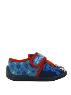 Hausschuhe mit Paw Patrol Chase und Marshall Motiv, in Blau, mit Klettverschluss