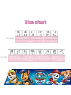 Hausschuhe mit Paw Patrol Skye Motiv, in Rosa, Ballerina design